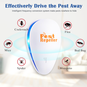 Oyhomop Ultrasonic Pest Repeller 6 Pack, Electronic Plug in Indoor Pest Repellent, Pest Control for Bugs, Insects, Roaches, Mice, Rodents, Mosquitoes