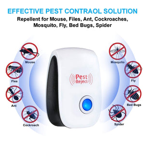 Ultrasonic Pest Repeller Plug in Pest Control, 6 Packs, Best Indoor Repellent for Children and Pets Safe, Electronic Pest Control,Bugs, Mice,  Ants and Insects Repellent
