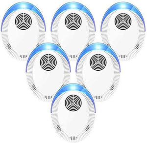 Atefa Ultrasonic Pest Repeller 6 Packs, Pest Repellent Ultrasonic Electronic Plug in Indoor Mouse Repellent, Pest Control for Home, Office, Warehouse, Hotel
