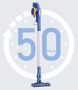 Atefa Cordless Vacuum Cleaner, 20000Pa Handheld Lightweight Vacuum, Stick Vacuum 4 in 1, Dual Digital Motor with LED Headlight, Wireless Vacuum for Hardwood Floor, Carpet & Pet Hair(Blue)