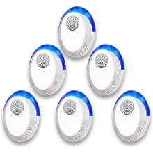 Load image into Gallery viewer, Ultrasonic Pest Repeller 6 Packs, Ultrasonic Pest Repellent Electronic Plug in Indoor Mouse Repellent, Pest Control for for Mouse,Roaches,Rats,Bug, Insects