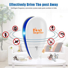 Load image into Gallery viewer, Atefa Ultrasonic Pest Repeller 6 Packs, Mouse Repellent Electronic Indoor Pest Repellent Plug in for Insects, Pest Control for Bugs Insects Roaches Mice Rodents Mosquitoes