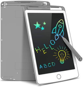 LCD Writing Tablet, 8.5 Inch Kids Drawing Tablet Colour Large Erasable Digital Drawing Pad Doodle Board, Gift for Kids 3-6 Year Old Adults Home School Office（Gray）