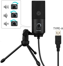 Load image into Gallery viewer, USB Microphone,Metal Condenser Recording Microphone for Laptop MAC or Windows Cardioid Studio Recording Vocals, Voice Overs,Streaming Broadcast and YouTube Videos-K669B