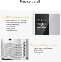 Load image into Gallery viewer, Dehumidifiers for Home, Up to 550 Sq. ft Dehumidifiers for High Humidity with Remote Control, 72oz Ultra Quiet with Two-Mode, Auto Shut Off for Basement, Bathroom, RV, Office