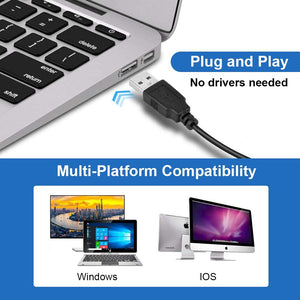 USB Microphone for Computer, Condenser Microphone Plug &Play Desktop Podcast Microphone for Gaming Recording Streaming Videos Chatting Skype YouTube, Compatible with Windows/Mac