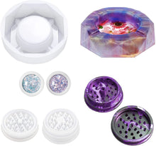Load image into Gallery viewer, KINDALAND Resin Molds，Resin molds Silicone Making Kit，Resin Casting Molds Including Grinder Mold for Resin,Ashtray Silicone Molds,Upgraded Resin Glitter Sequin
