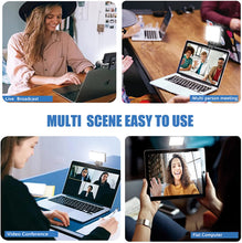 Load image into Gallery viewer, [Newest]Video Conference Lighting, Laptop Light for Zoom Meeting,[Eye-Caring] USB LED Light for Video Conferencing,Portable Webcam Lighting for Online Meeting/Zoom Calls/Remote Working/ Live Streaming