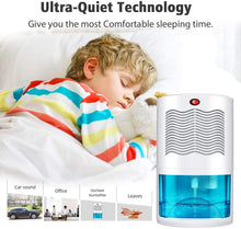 Load image into Gallery viewer, Upgraded Dehumidifier for Home,Up to 480 Sq.ft Dehumidifiers for High Humidity in Basements Bedroom Closet Bathroom Kitchen Small Quiet Portable Air Dehumidifiers with 2000ml(64oz) Water Tank