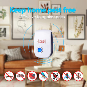 Zelikovitz Ultrasonic Pest Repeller Electronic Plug in Rodent Mouse Roach Bug Insect Repellent Indoor Home Kitchen Garage Attic Apartment