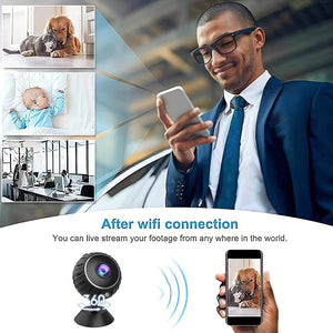 [2022 Upgraded]1080P HD WiFi Security Camera, Indoor Surveillance Camera with Audio and Video Motion Detection,Remote Viewing for Security with Phone APP.