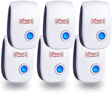 Load image into Gallery viewer, Atefa Ultrasonic Pest Repeller 6 Packs, Pest Repellent Ultrasonic Electronic Plug in Indoor Mouse Repellent, Pest Control for Home, Office, Warehouse