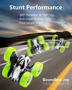 Remote Control Car, RC Stunt Car High Speed Rotating Double Sided RC Cars, Gift Idea for Boys Girls Kids