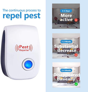 Zelikovitz Ultrasonic Pest Repeller Electronic Plug in Rodent Mouse Roach Bug Insect Repellent Indoor Home Kitchen Garage Attic Apartment