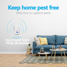 Load image into Gallery viewer, Oyhomop Ultrasonic Pest Repeller 6 Pack, Mouse Spider Roach Repellent House Indoor Pest Control Device Plug in Wall, Get Rid of Bug Ant Insect Rodent