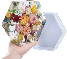 Load image into Gallery viewer, Large Silicone Molds for Resin,Resin Hexagon Molds 7&#39;&#39; x 2&#39;&#39;, Deep Epoxy Resin Molds for Flowers Preservation,Resin Art, Resin Casting, DIY Wedding,Valentine,Anniversary Gift