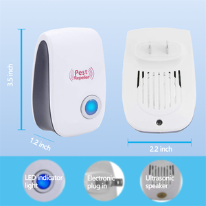 Electronic Ultrasonic Pest Repeller Plug in Rodent Mouse Roach Bug Insect Repellent Indoor Home Kitchen Garage Attic 6 Pack